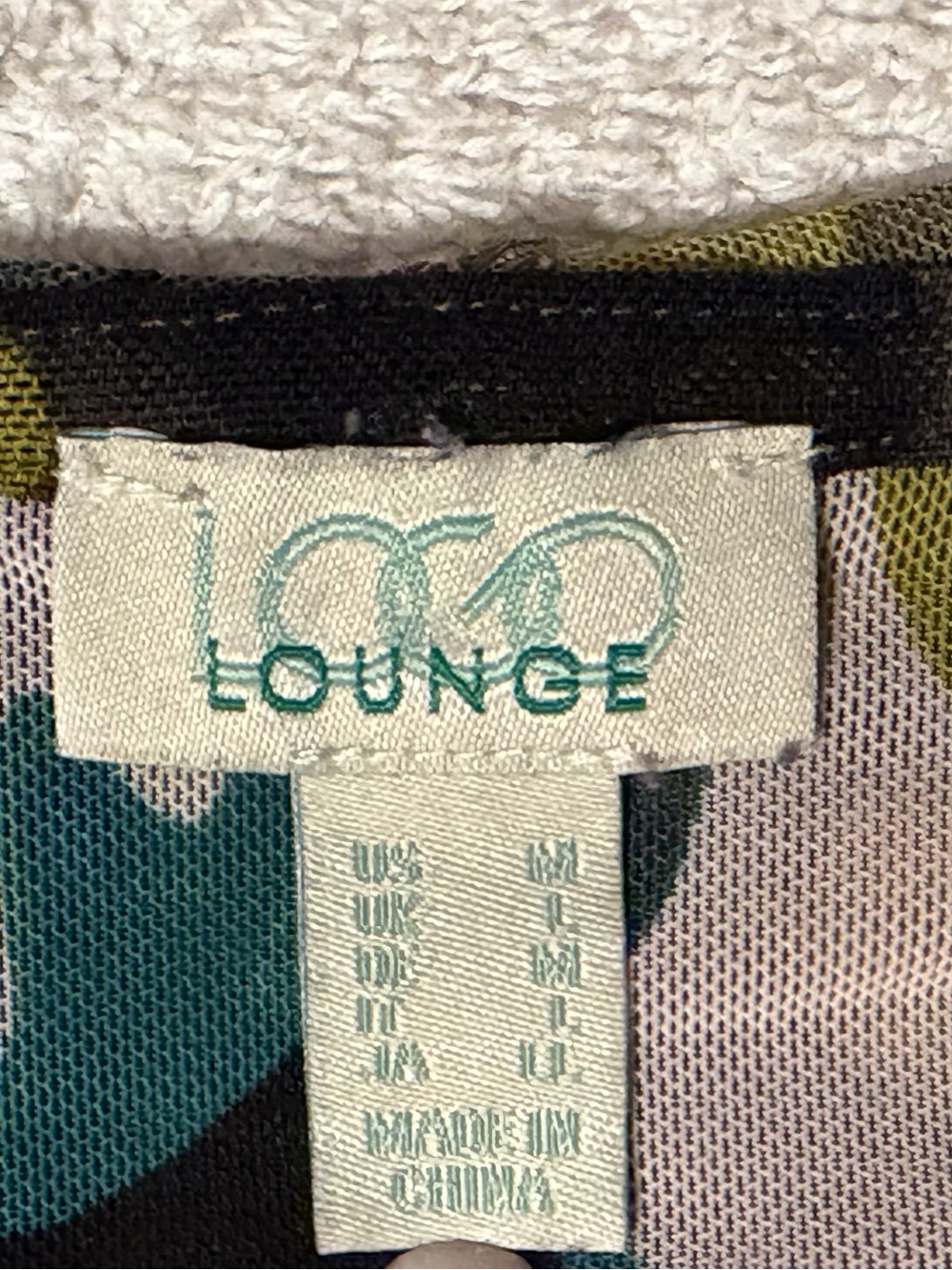 LOGO Lounge by Lori Goldstein Saturn Mesh Hooded Camo Print Top A489038 QVC Y2K - Picture 2 of 9
